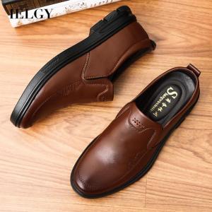 IELGY รองเท้าหนังผู้ชายด้านล่างนุ่มต่ำด้านบนธุรกิจ
