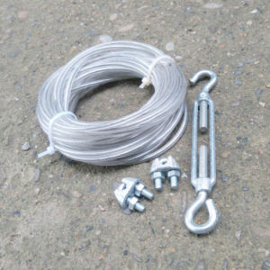 Dây phơi quần áo dây phơi đồ thông minh dây cáp thép bọc nhựa 3 ly tặng kèm 2 khóa cáp và 1 tăng đơ siết - Cơ Khí Liên Sơn