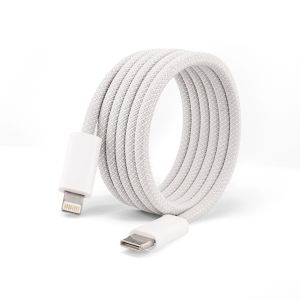 Magnetic data cable Tablet and phone car fast-charging cable multi-color braided dual-head C Data cables are in stock