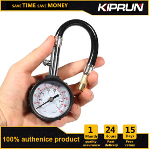 KIPRUN Long Tube Tire pressure gauge meter 0-100Psi High-precision Tyre Air Pressure Tester For Car Motorcycle Universal