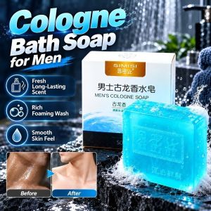 Men Cologne Body Soap Essential Oil Shower Soap Perfumed Bar Soap Cologne Scent Essential Oil Men Bath Soap