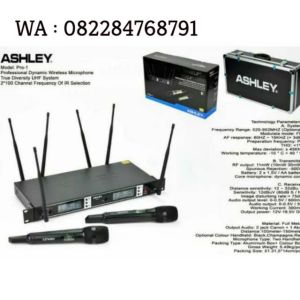 MICROPHONE WIRELLES ASHLEY PRO-1 (2 mic pegang bisa ganti frekuensi)