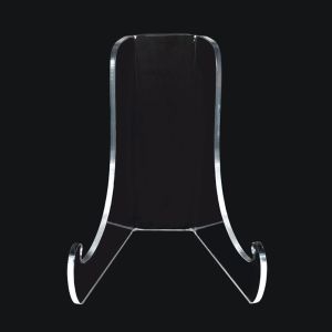 ADALIA Acrylic Flat Plate Stand 60-Degree Angle Clear Display Easel Stand Tablet Holder Durable Book Stand Picture Frame