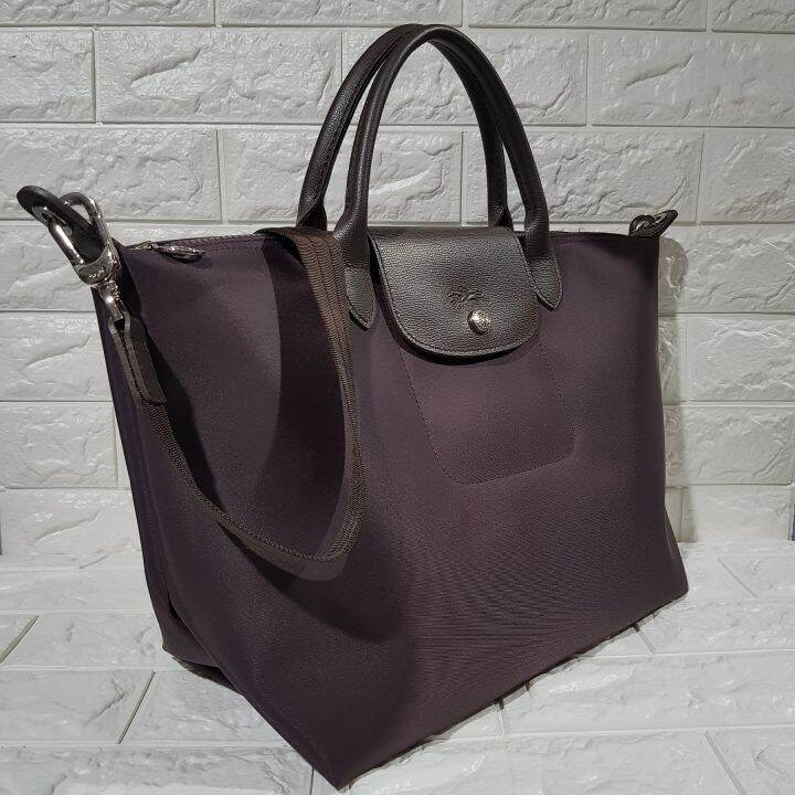 Longchamp le pliage discount neo chocolate brown