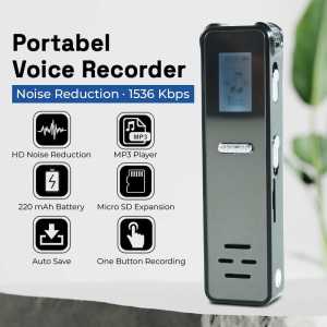 Kizocay Perkam Suarah Jernih Video Buat Konten Portabel Recorder Noise Reduction 1536Kbps - ZD38