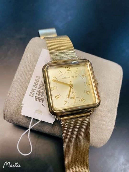 Michael kors watch square hot sale