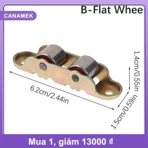 【CANAMEK】 80 loại phẳng rãnh Đôi bánh xe kim loại cửa trượt cửa sổ ròng rọc hỗ trợ dưới trượt con lăn theo dõi phụ kiện phần cứng