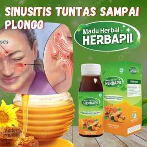 Herbapil - Madu Herbal Atasi Batuk  Pilek dan Sinusitis 100% Madu Herbal Asli - 100 ml