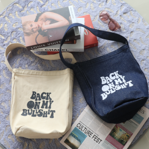 SPNB Tote bag Resleting Aesthetic Kanvas Pria Wanita Bucket Bag BOMB