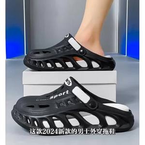 MenS Summer 2025 Sandals For Outdoor Wear Dual-Use For Driving And Beach Closed-Toe Outdoor Non-Slip Clogs