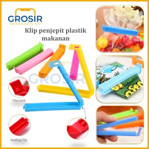 Penjepit plastik makanan segel bungkus cemilan tanpa diikat karet clip sealer jepitan serbaguna penyegel kemasan snack jajanan