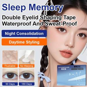 💕Sleep and have double eyelids💕 Special eyelid stickers for puffy eyes Shaping double eyelid stickers Non-reflective Traceless and long-lasting double eyelid stickers Gentle and non-irritating Strongly supportive double eye