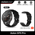 🔥COD🔥Aolon GT5 Pro Smartwatch Jam Tangan Pria Anti Air WATCH GT 5 Gift Strap 2024 Kompas Compass 100+ Sport Modes NFC Compass Blood Oxygen Tekanan Health Monitoring Swimming Bluetooth Call Message Push Wanita Kebugaran Luar Ruangan Olahraga Bulat Watch. 