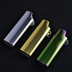 Stainless Steel Lighter Case Necklace Stylish Pendant Necklace Lighter Cover Necklace for Outdoor Activity and Parties