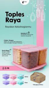 TOPLES RAYA SET/TOPLES RAYA 750ML/TOPLES RAYA 1000ML/TOPLES SET MIKA TEBAL/TOPLES LEBARAN
