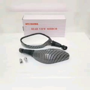 PROMO KACA SPION MOTOR SPION CLICK CARBON HONDA UNIVERSAL SPION KLIK KARBON KACA PUTIH DATAR BISA COD