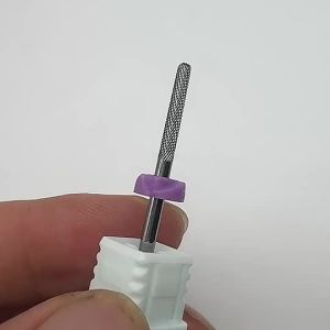 2Pcs Nail drill bit Safety Universal Tungsten Steel Nail Art Drill Bits for Quick and Painless Nail Manicure Grinder with Straight Edge Tooth - Universal Shank Diameter