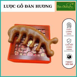 Lược gỗ Đàn Hương Đỏ massage đầu thon gọn mặt giảm căng thẳng đa năng cao cấp