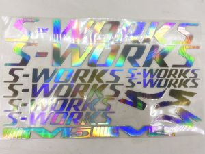 DIY Road Bike Mountain Bike Frame Sticker Light Carved Reflective MTB Bisiklet Bicycle Decal Stickers for Sworks M5 S Work