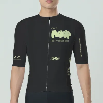 MAAP Aerate Pro Air LS เสื้อระบายอากาศได้สวมใส่สบายเสื้อเจอร์ซีย์นักปั่นผู้ชาย