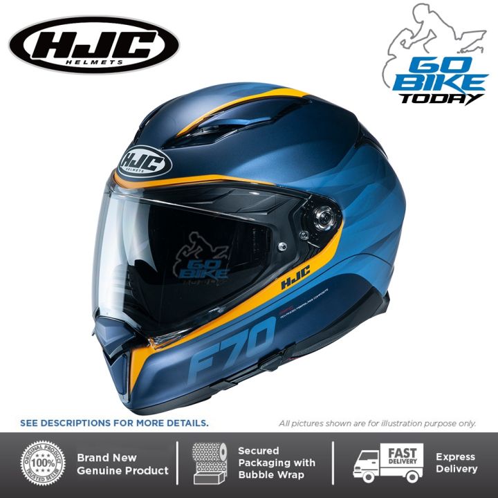 hjc f70 feron helmet PPF Visor A breathe deflector and chin curtain are included from the factory HJC Helmet F70 Feron MC2SF