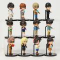 Hi Toy 12pcs/set Detective Conan Conan Edogawa Haibara Ai Kid Hattori Heiji Furuya Rei Akai Shuichi Cute Toys Figure Model Dolls. 