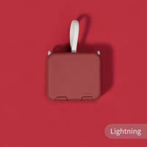Powerbank Mini Fast Charging dengan kabel type-C/lightning Bentuk Handbag Powerbank Multifungsi Phone Holder