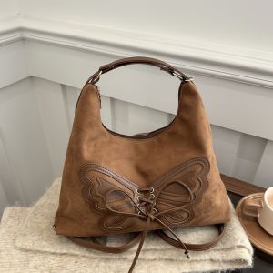 กระเป๋าเป้สะพายหลังลายโบว์ ความจุใหญ่ สำหรับผู้หญิง สไตล์วินเทจ