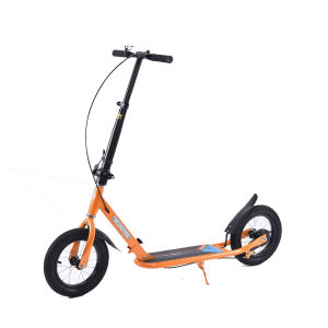 Scooter for Kids 5+ Teens & Youth Lightweight Kids Scooter with Adjustable Handlebar 2 Wheel Scooter for Boys & Girls 12" Inflatable Wheels Rear Drum Brakes
