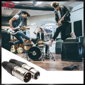 [UEB AUTO] 8pcs Audio Microphone Connector 3Pin 4 Male 4 Female Plug