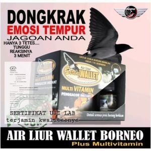 BMW Air Liur Walet Borneo 10 ml Suplemen Vitamin penggacor Burung Kicau