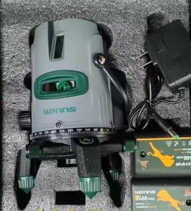 WYNNS 5Lines Adjustable Green Level 360 ° Rotary Cross Auto Measuring Self Leveling Tool Set