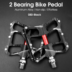 WEST BIKING Bicycle Pedals Ultralight Aluminum Alloy MTB Mountain Bike Pedals 2 Bearing Non-Slip Road Bike Pedal Bicycle Accessories