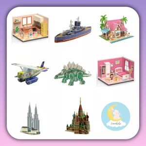 Mainan edukasi Puzzle 3D uk Besar