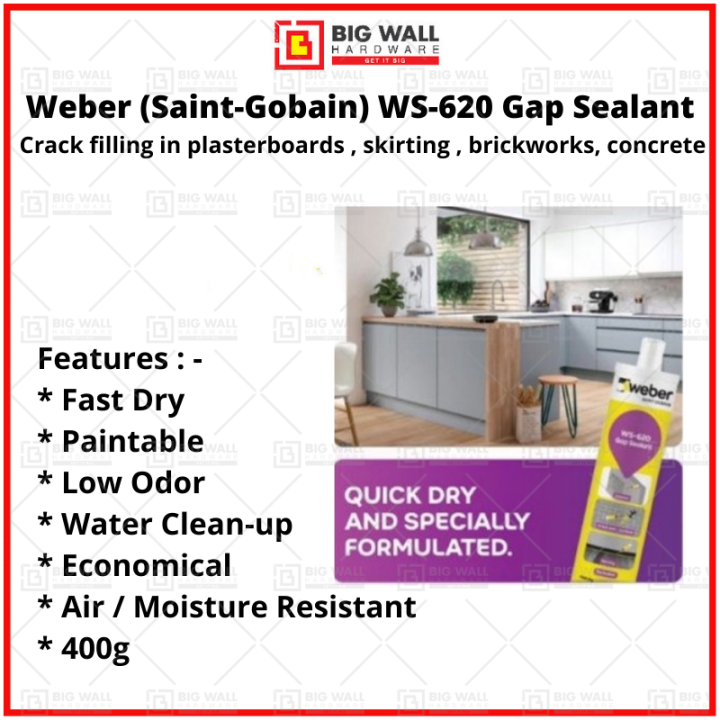 WEBER (SaintGobain) WS620 400g Gap Sealant / WS601W 240ml General