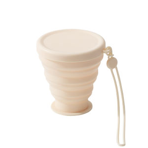 Silicone Collapsible Cup with Lid Travel Portable Foldable Cup Reusable Drinking Cup for Outdoor Hiking Camping