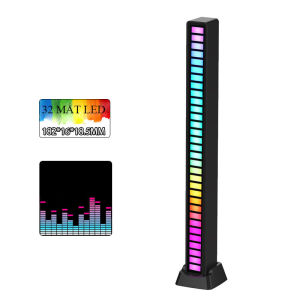 Thanh đèn Led RGB nháy theo nhạc cảm biến âm thanh siêu nhạy có chân đế trang trí bàn làm việc