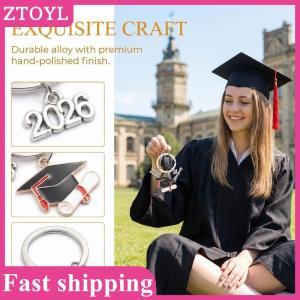 ZTOYL💝 Metal Graduation Cap Gown Keychain 2026 Student Gift for Ceremony School Party Presents
