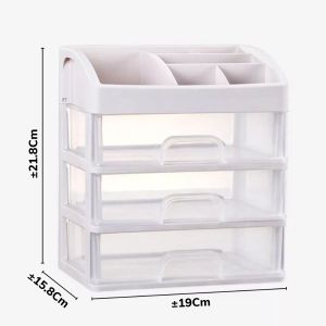 Rak Kosmetik 3 Laci Susun/Makeup Storage Organizer Multifungsi/Tempat Kosmetik/Kotak Kosmetik