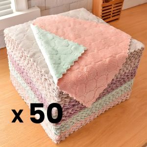 25x25cm💥Dish towel Kitchen Towel Microfiber  Super Absorbent Kitchen Rag Cleaning Rag   Table Oil Free Dishcloth Effective stain removal