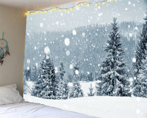 Directly supplied by the manufacturer: Christmas backdrop fabric decorative wall fabric tapestry Home Decorative Wall Tapestry Beach Towel