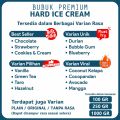 Bubuk Es Krim Hard Ice Cream Powder Premium Rasa Hazelnut Gelatoo Hazelnut 250 gram / 1 kg. 