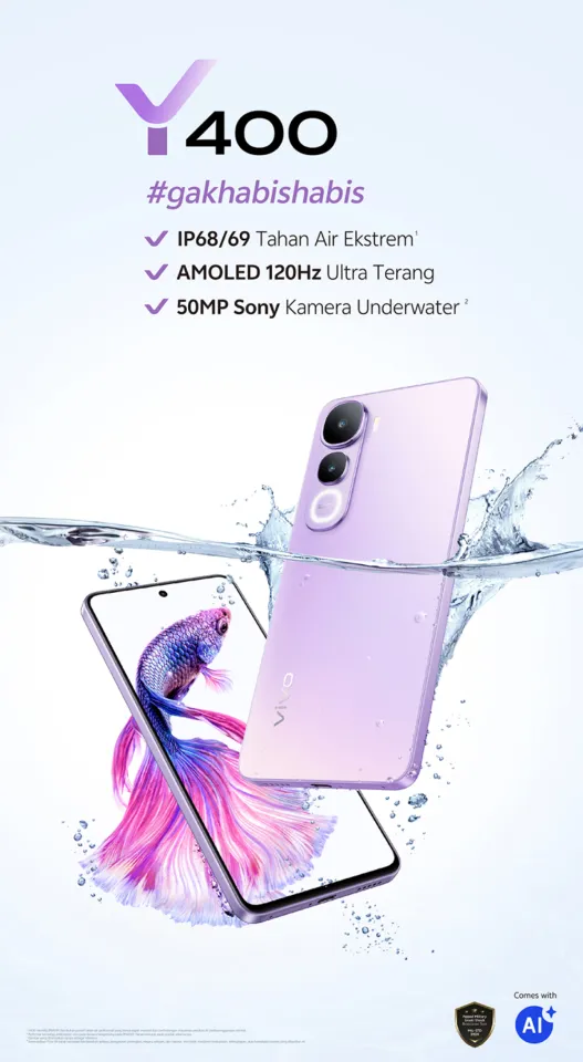 NEW LAUNCH] Vivo Y400 8/128GB 8/256GB Snapdragon 685 44W