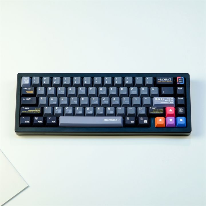 Keycaps Oblivion PBT Double Shot - 129 Touches - Compatible Cherry MX, Gateron - Pour Claviers Mécaniques QWERTY/AZERTY - 8