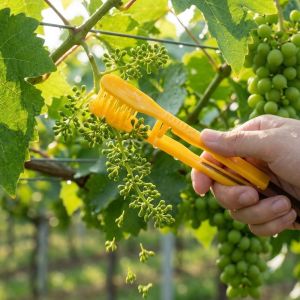 JESSIEM 2Pcs Ergonomic Grip Grape Thinner Comb Precise Trimming Handheld Vine Bud Comb Professional Efficient Fruit Thinning Shears Farm Gardening