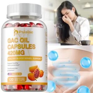 Pslalae GAC Oil Capsules Minyak GAC Cerahkan Mata Pencernaan & Jantung Sehat Kulit Cantik 30/60/120 Kapsul