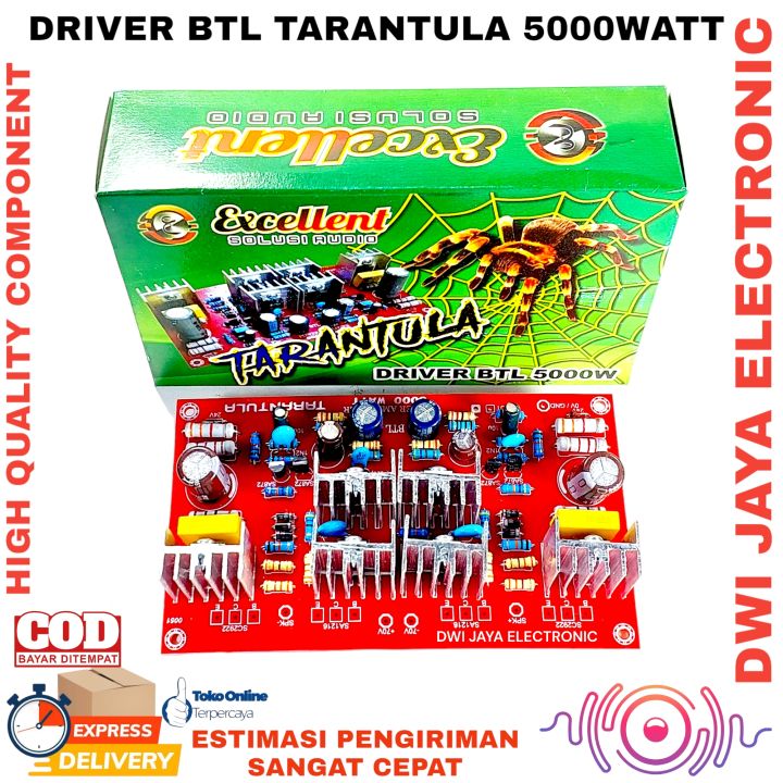 KIT DRIVER Amplifier BTL POWER TARANTULA 5000WATT GLERR | Lazada Indonesia