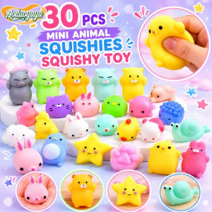 Aoduoyaya Stress Relief Toy Squishy Animal TPR Soft Squeeze Fidget Pocket Kids Gift Random Mix Set