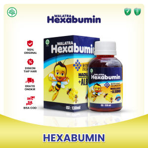 Walatra Hexabumin Madu Anak Multikhasiat 100% Original Halal MUI & BPOM Isi 130ml