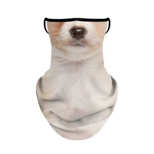 ALENEE lce Silk Cycling Face Neck Protection Breathable Running Scarf Outdoor Cute Animal 3D Animal Bandana Riding Hiking